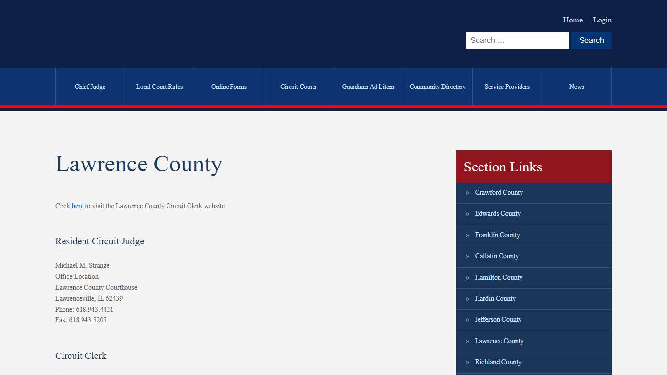 Lawrence County - Illinois Second Judicial Circuit Court